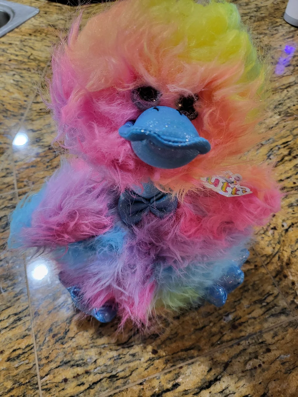 The Petting Zoo Tutti Frutti Rainbow Ostrich Plush w/ Tag